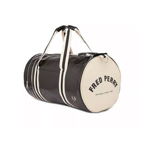 Fred Perry Classic Barrel Bag Black/Ecru NWOT